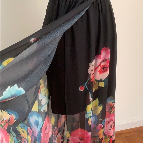 Alice + Olivia Black Floral dress M - Picture 4 of 10